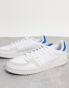 Белые/синие кроссовки adidas Originals Supercourt-Белый