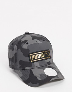 Бейсболка с камуфляжным принтом Puma-Мульти