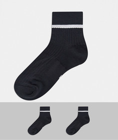 Набор из 2 пар черных носков Nike Essential-Черный
