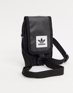 Черная сумка через плечо adidas Originals Map-Черный