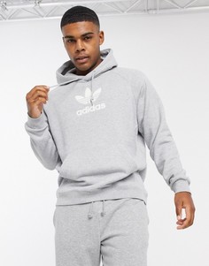 Худи серого цвета adidas Originals Premium-Серый