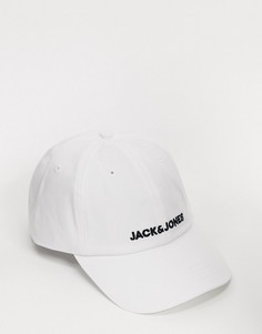 Белая бейсболка Jack & Jones-Белый