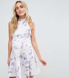 Короткое приталенное платье со шнуровкой на спине ASOS Maternity-Мульти