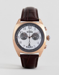 Часы с коричневым ремешком Vivienne Westwood VV176WHBR Hampstead-Коричневый