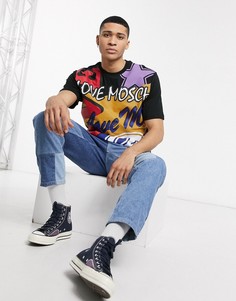 Футболка с принтом Love Moschino-Черный
