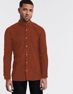 Вельветовая оксфордская рубашка Jack & Jones-Коричневый