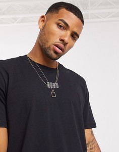 Черная футболка с логотипом HUGO Durned203-Черный