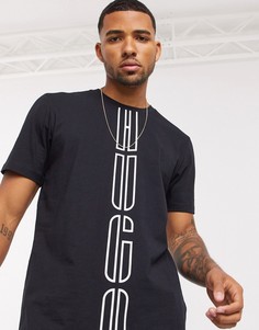 Черная футболка с логотипом HUGO Darlon203-Черный