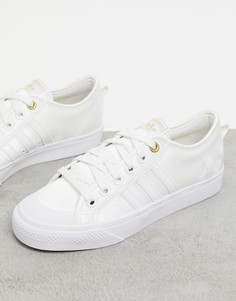 Белые кроссовки adidas Originals Nizza-Белый