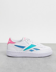 Белые кроссовки с контрастной отделкой Reebok Club C Revenge-Белый