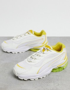 Кроссовки белого/желтого цвета Puma Cell Stellar-Белый