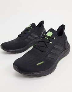Кроссовки с черной и ярко-зеленой отделкой adidas Ultraboost S.RDY-Черный