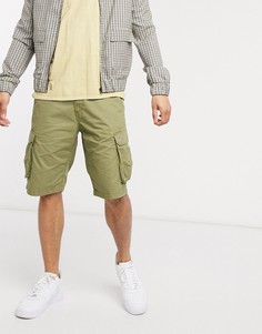Шорты карго оливкового цвета Esprit-Зеленый