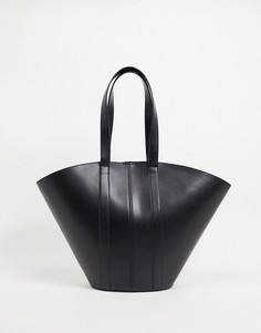 Черная большая сумка-тоут ASOS DESIGN-Черный