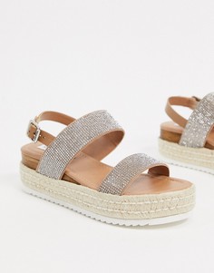 Сандалии со стразами Steve Madden-Мульти