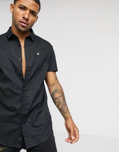 Черная рубашка с короткими рукавами Siksilk-Черный