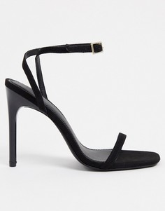Черные босоножки на каблуке ASOS DESIGN Nova-Черный
