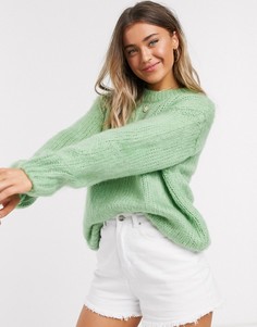Зеленый джемпер крупной вязки ASOS DESIGN