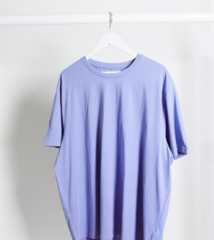 Светло-фиолетовая футболка с круглым вырезом New Look Plus-Фиолетовый
