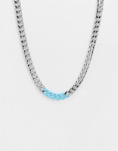 Серебристая цепочка с крупными звеньями Topman-Серебряный