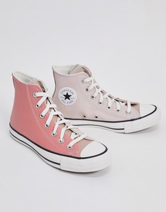 Розовые высокие кеды Converse Chuck Taylor All Star-Красный