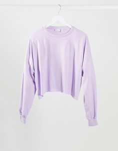 Лавандовая футболка oversized с широкими рукавами ASOS DESIGN-Фиолетовый