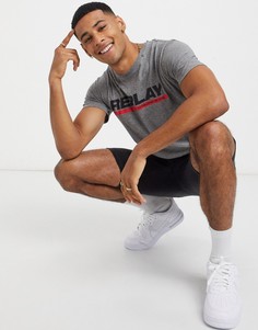 Черная футболка с логотипом Replay-Серый