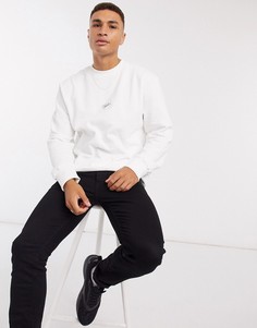 Белый лонгслив в стиле oversized Topman