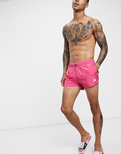 Розовые шорты для плавания Topman-Розовый