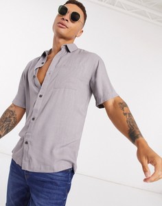 Светло-серая рубашка с длинными рукавами River Island-Розовый