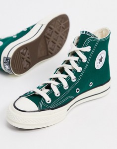 Зеленые высокие кроссовки Converse Chuck 70-Зеленый