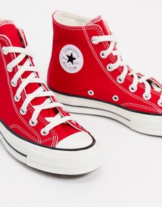 Красные высокие кроссовки Converse Chuck 70-Красный