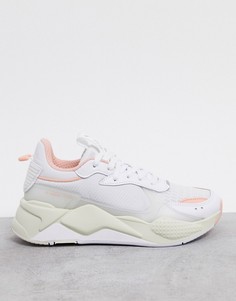 Бело-персиковые кроссовки Puma RS-X tech-Белый