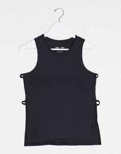 Майка с вырезом ASOS 4505-Черный