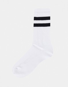 Белые спортивные носки ASOS DESIGN-Белый