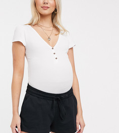 Трикотажные шорты из органического хлопка ASOS DESIGN Maternity-Черный