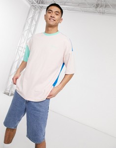 Oversized-футболка со вставками Hummel-Синий