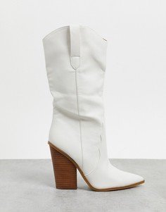 Белые полусапожки Steve Madden-Мульти