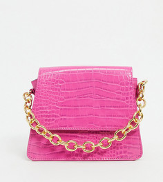 Розовая мини-сумка с цепочкой Reclaimed Vintage-Розовый