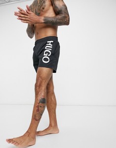 Черные шорты для плавания с логотипом HUGO Вodywear-Черный