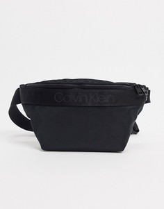 Черная сумка-кошелек на пояс с логотипом Calvin Klein-Черный