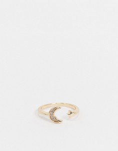 Кольцо на мизинец ASOS DESIGN-Золотой