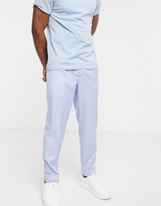 Голубые суженные книзу брюки Burton Menswear-Синий