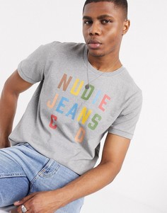 Футболка с логотипом Nudie Jeans Co-Белый