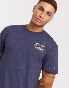 Темно-синяя футболка Tommy Jeans-Темно-синий