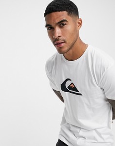 Белая футболка с логотипом Quiksilver-Белый