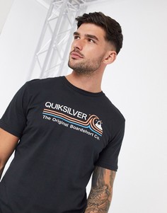 Черная футболка Quiksilver-Черный