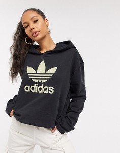 Худи черного цвета adidas Originals-Черный