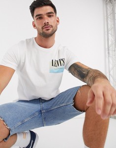 Белая футболка с принтом на спине Levis Worldwide-Белый Levis®