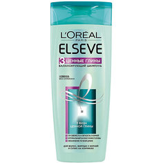 Шампунь для волос LOreal Paris Elseve 3 ценные глины, 400 мл